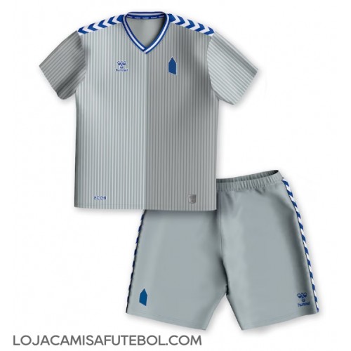 Camisa de Futebol Everton Equipamento Alternativo Infantil 2023-24 Manga Curta (+ Calças curtas)